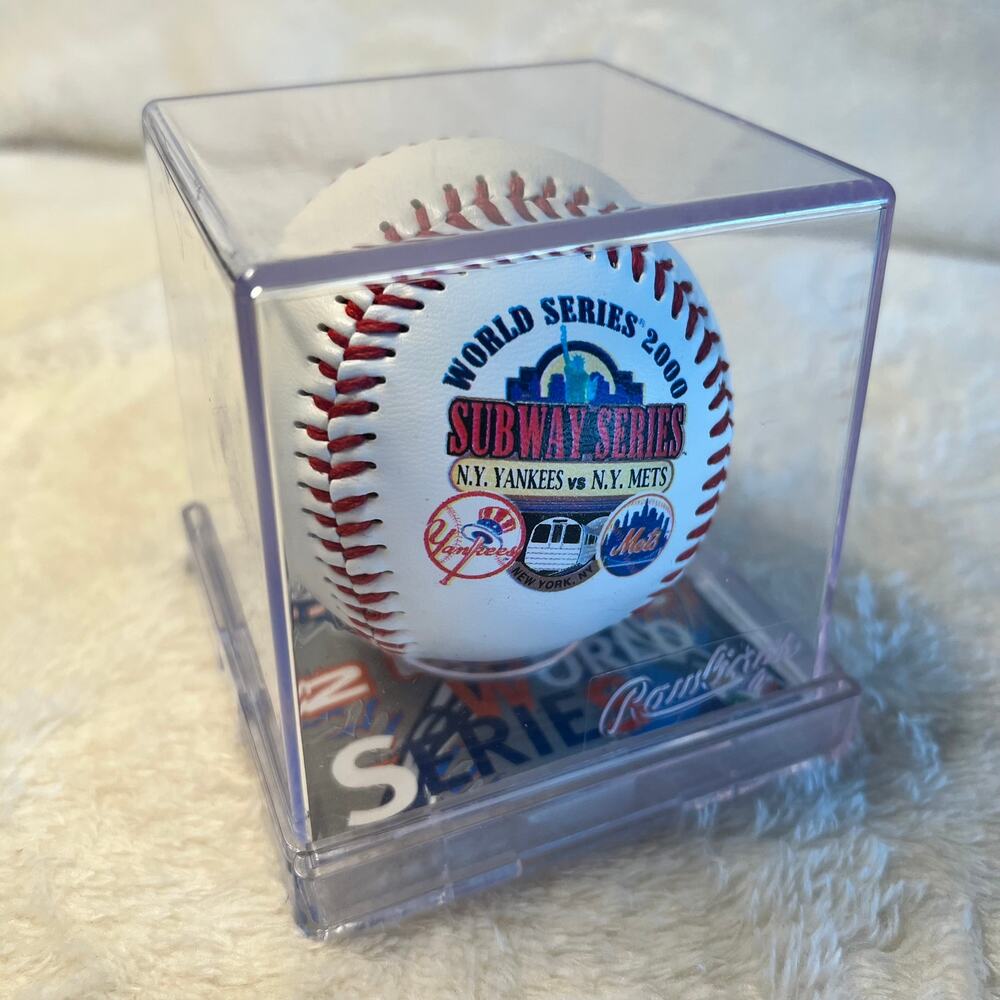 2000 World Series Subway Series Champions Baseball New York Yankees Vs. NY Mets